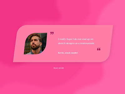 Daily UI 039 daily daily 100 challenge dailyui design flowing material design organiz pink stock stock photo mockup testimonial testimonials ui