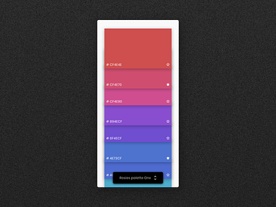 Daily UI 60 color color palette color picker daily daily 100 challenge dailyui design list material material design minimal mobile app picker ui