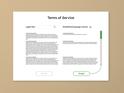 Daily UI 89 acceptance daily daily 100 challenge dailyui form language legal terms terms of service text toggle ui