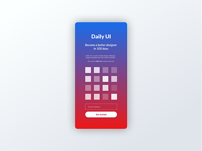Daily UI 100 daily daily 100 challenge daily ui daily ui 100 daily ui challenge dailyui landing page material design mobile mobile app ui