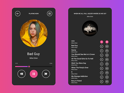 Daily UI #009 - Music player app challenge concept daily ui daily ui 009 dailyui design mobile mobile app mobile app design music music player music player app music player ui ui
