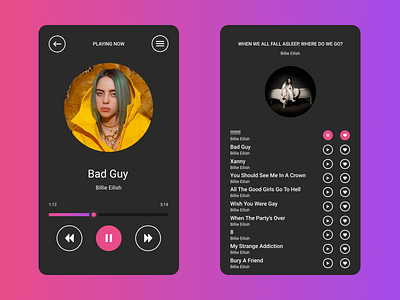 Daily UI #009 - Music player