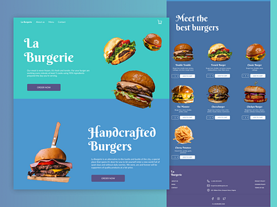 Food order & delivery | Website burger burgers delivery design food order ui website website concept website design