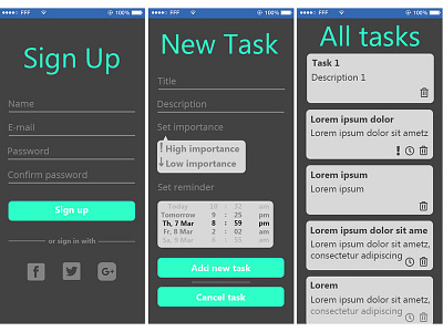 Task Management App app mobile mobile app mobile app design task app task list task management