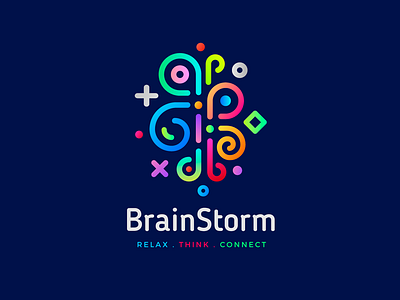 Brainstorm cafe abstract brain brainstorm color gradient idea logic mind rainbow spring