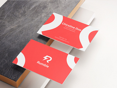 Buisness Card Design For Rumble Productions branding branding concept branding design buisness card card design design logo minimal modern package package design