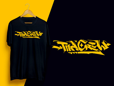 Tha Crew / Costom Lettering + T-shirt design design graphic design identity lettering typography ventsislavyosifov