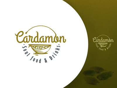 Cardamon branding design icon identity logo logos mark restaurant typography ventsislavyosifov