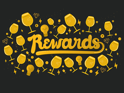 Rewards! illustration motion moving things rewards subtle type
