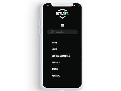 GYMZL Cup (2018) - Website version for phones design phone phone app responsive ui webdeisgn website