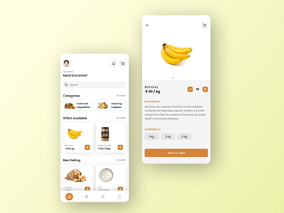 Grocery App design grocery shopping ui ux
