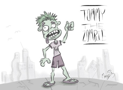 Tommy the Zombie ipad procreate