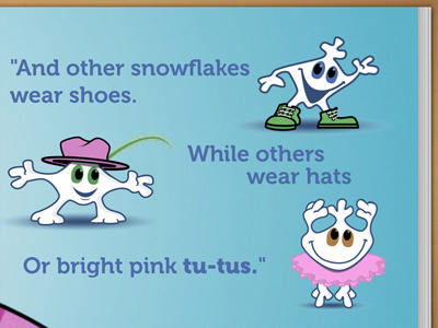 Examples of other snowflakes childrens book illustration