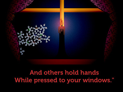 And others hold hands while pressed to your windows childrens book illustration