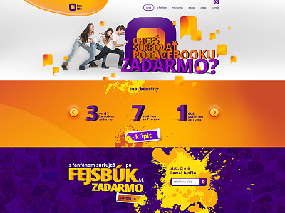 Branding & Webdesign for mobile operator / concept / 3d brand design fresh juicy logo online violet web webdesign yellow
