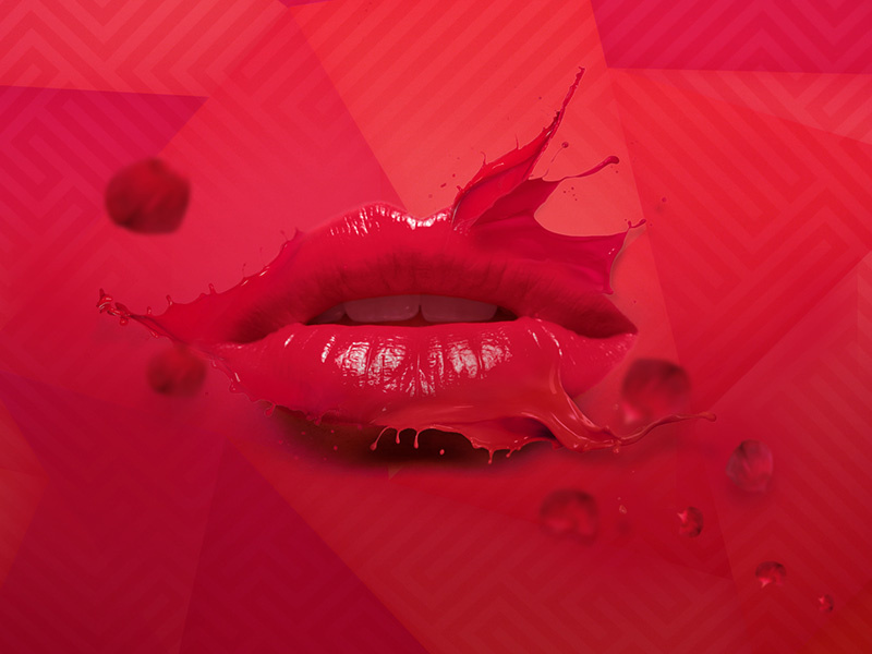 Free Valentine Wallpaper free wallpaper triangle abtract polygonal lips love kiss juicy abstract lovers low poly