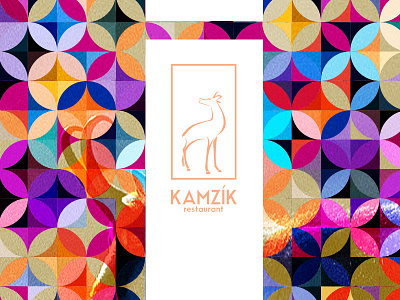 KAMZIK RESTAURANT bar branding coffee color identity logo lunch restaurant web