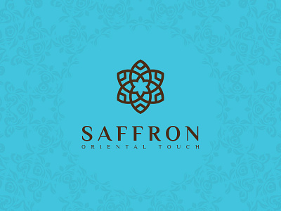 SAFFRON BRAND IDENTITY bar blue branding coffee cyan exotic identity logo lunch oriental restaurant web