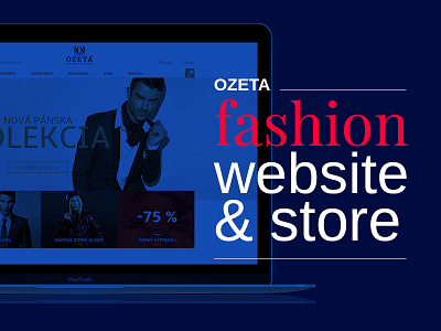 OZETA fashion website and e-commerce fashion mode store webdesign