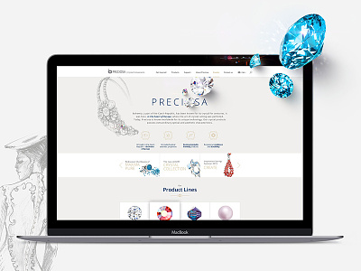 PRECIOSA crystal components NEW WEBSITE clean diamond elegant jewel sapphire