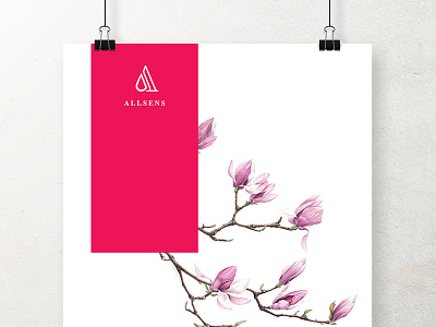 AllSens Logo & Brand Identity aroma brand elegance flower identity logo marketing poster print scent shop