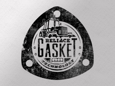 Agricultural Gasket Badge agricultural auto badge badges engine gasket grunge logo parts technology texture tractor