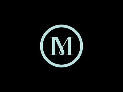 M branding letter logo m maryl stylish