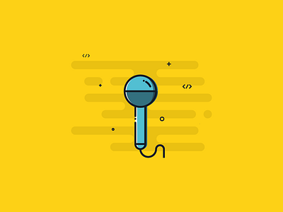 Microphone icon conference icon illustration interview mic microphone music outline talk vector voice over wire