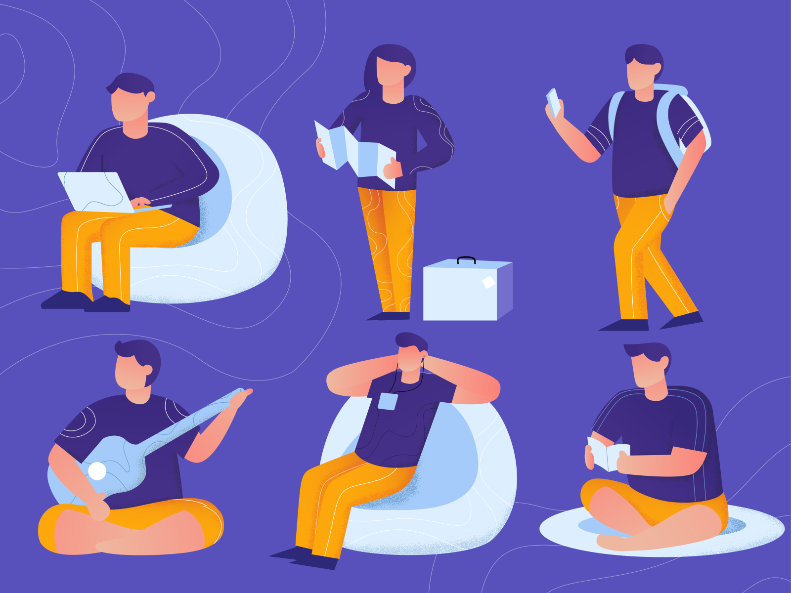 Daily Activities by Akreativa on Dribbble