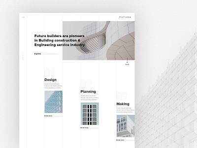 Futura Builders app ui ux visual design web
