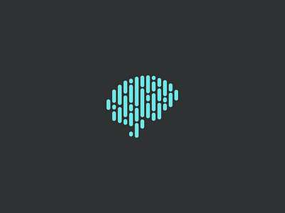 Right Brain Factory Logo Redesign agency block brain branding clean fingerprint logo minimalist simple ui ux