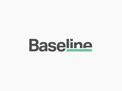 Baseline Logo branding line logo minimalistic text ui ux