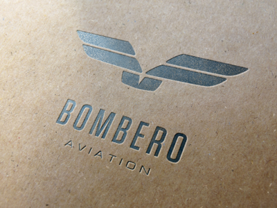 Bombero Aviation Logo branding flying kraft logo minimalistic plane ui ux