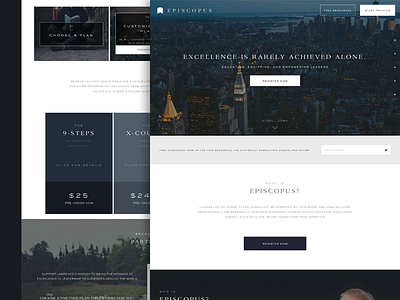 Episcopus Website Design branding city ecommerce leadership mentorship minimalist ui ux web website