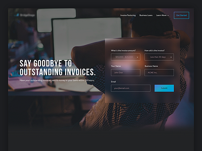 Invoice Factoring Web Design