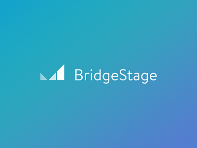 BridgeStage Logo Concept accounting branding brandon bridge capital finance gradient graph invoice logo minimal startup