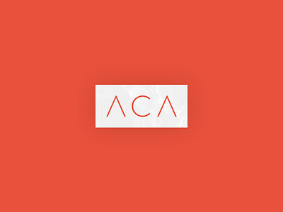 ACA Logo Final aca agency architecture association brand branding christian identity logo minimalism nonprofit red