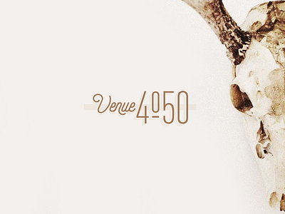 Venue 4050 Logo Concept american boutique branding brown lifestyle logo minimalist outdoor venue vintage
