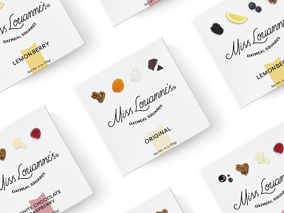 Miss Louanne's Oatmeal Squares Packaging