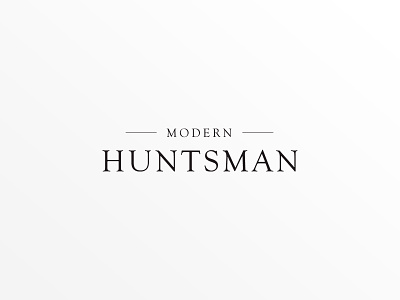 Modern Huntsman Logo branding editorial gear hunting huntsman logo logotype magazine minimalist serif startup website