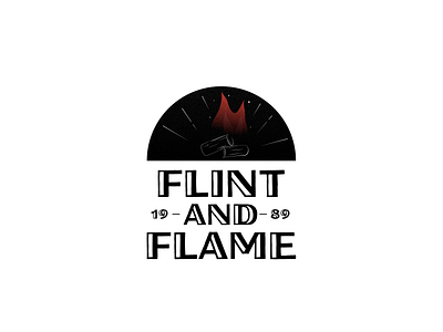 FLINT AND FLAME \\ Day 10 branding dailylogo dailylogochallenge design illustration lettering art logo typography vector