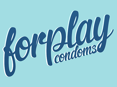 Forplay Condoms branding condoms logo typography