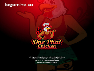 Chicken vector illustration  Catering logo