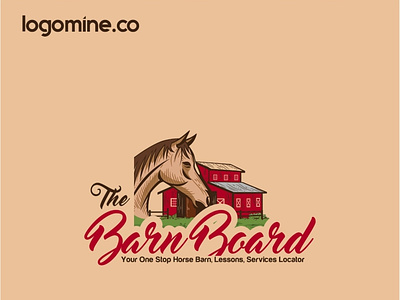 Horse barn logo