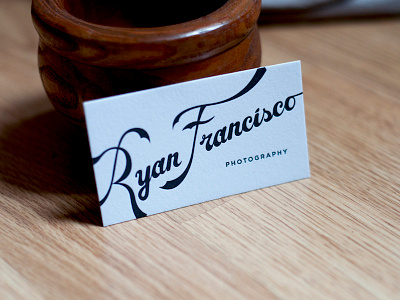 Ryan Francisco Cards branding cards identity lettering script typography