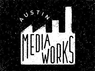 Austin Media Works austin brand branding factory foundry logo mark media typography