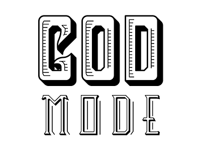 God Mode Logo Comp 3 beverage branding energy drink hand lettering lettering logo logotype