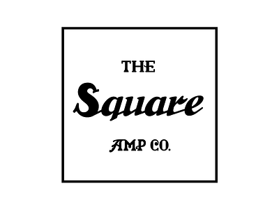 Square 2 amplifier amps branding guitars hand lettering lettering logo logotype