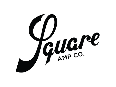 Square 1 V2 amplifier amps branding guitars hand lettering lettering logo logotype