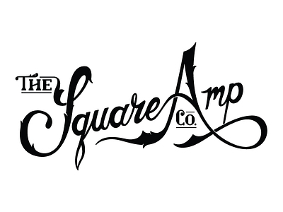 Square 3 amplifier amps branding guitars hand lettering lettering logo logotype